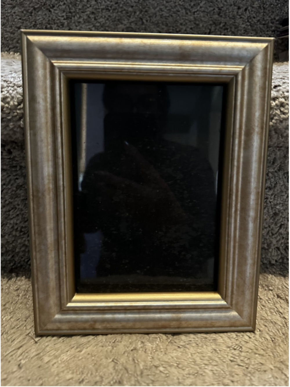 Vintage Burnes of Boston Gold Picture Frame 5x7 Tabletop Antique Style 7x9 Outer